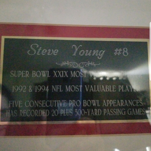 Steve Young wall autograph collectors item. - Picture 7 of 8